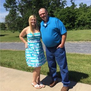 Lilly Pulitzer Langley blue striped dress